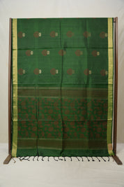 Green Soft Silk Saree - SRGSSS268
