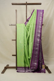 Pista Green Gadwal Silk Saree - SRPGGSS538