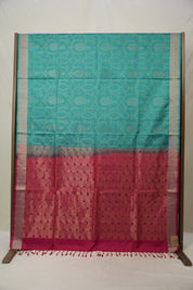 Turquoise Soft Silk Saree - SRTSSS397