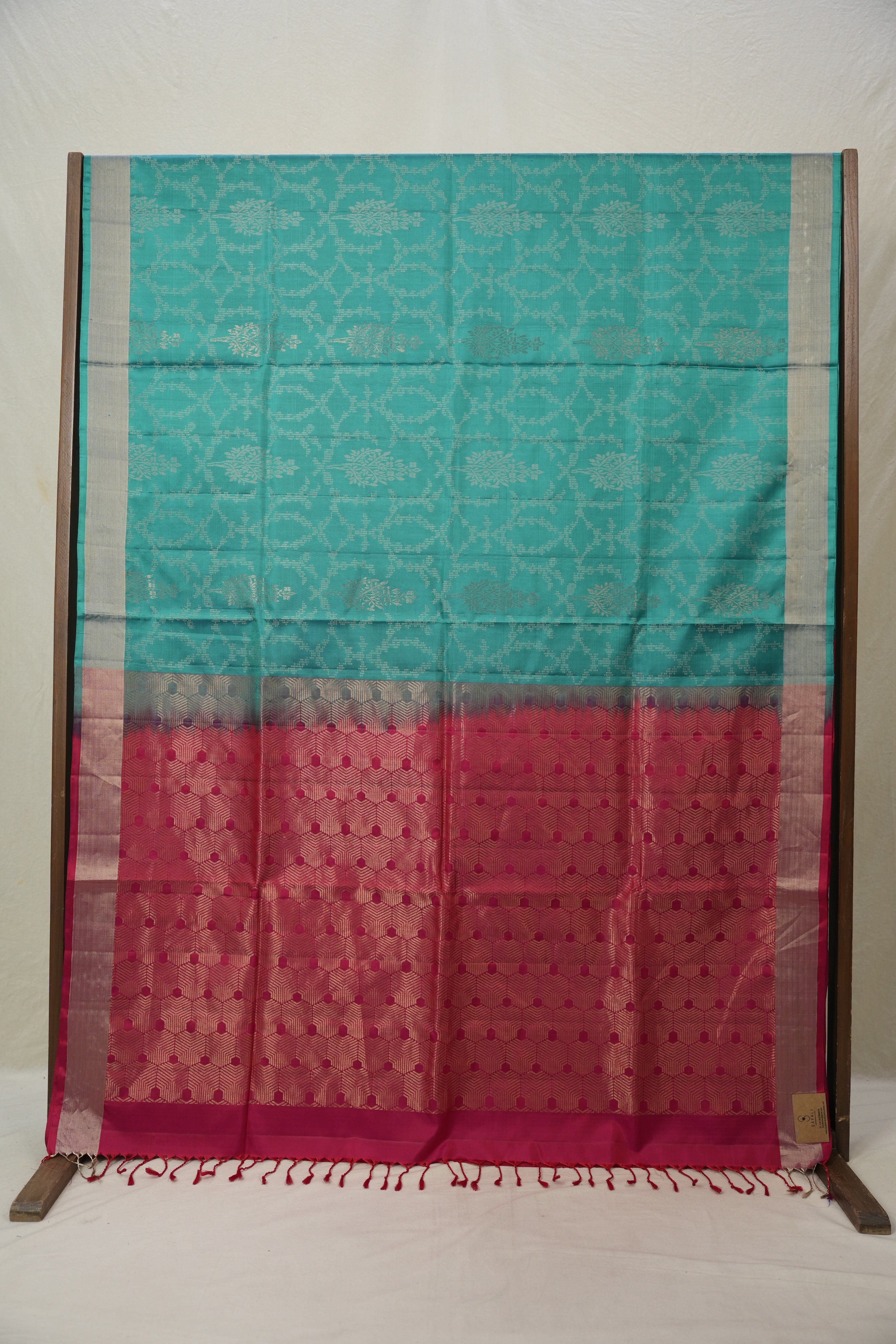Turquoise Soft Silk Saree - SRTSSS397