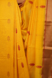 Yellow Maheshwari Saree - SRYMS1278