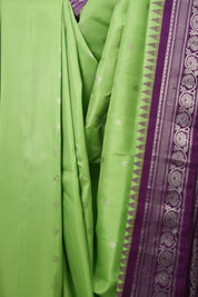 Pista Green Gadwal Silk Saree - SRPGGSS538