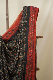 Black HBP Modal Silk Saree - SRBMSS647