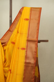 Yellow Maheshwari Saree - SRYMS1278