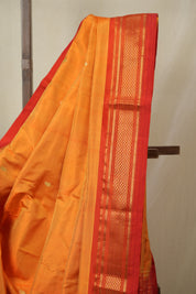 Orange Silk Paithani Saree - SROSPS784