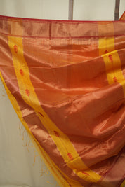 Yellow Maheshwari Saree - SRYMS1278