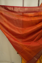 Yellow Maheshwari Saree - SRYMS1278
