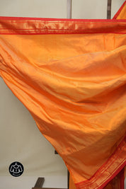 Orange Silk Paithani Saree - SROSPS784