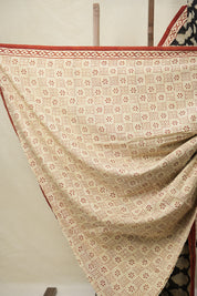 Black HBP Cotton Saree - SRBCS3147