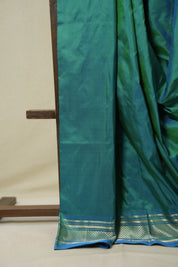 Peacock Blue Silk Paithani Saree - SRPBSPS787