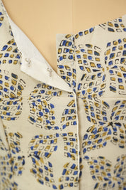 Cream HBP Ajrakh Cotton Blouse - SRCACB39