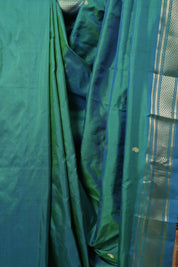 Peacock Blue Silk Paithani Saree - SRPBSPS787
