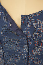 Blue HBP Ajrakh Cotton Blouse - SRBACB37