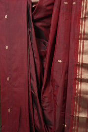 Maroon Silk Paithani Saree - SRMSPS785