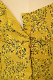 Mustard HBP Ajrakh Cotton Blouse - SRMACB40