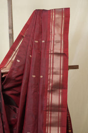 Maroon Silk Paithani Saree - SRMSPS785
