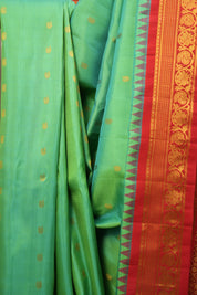 Green Gadwal Silk Saree - SRGGSS527