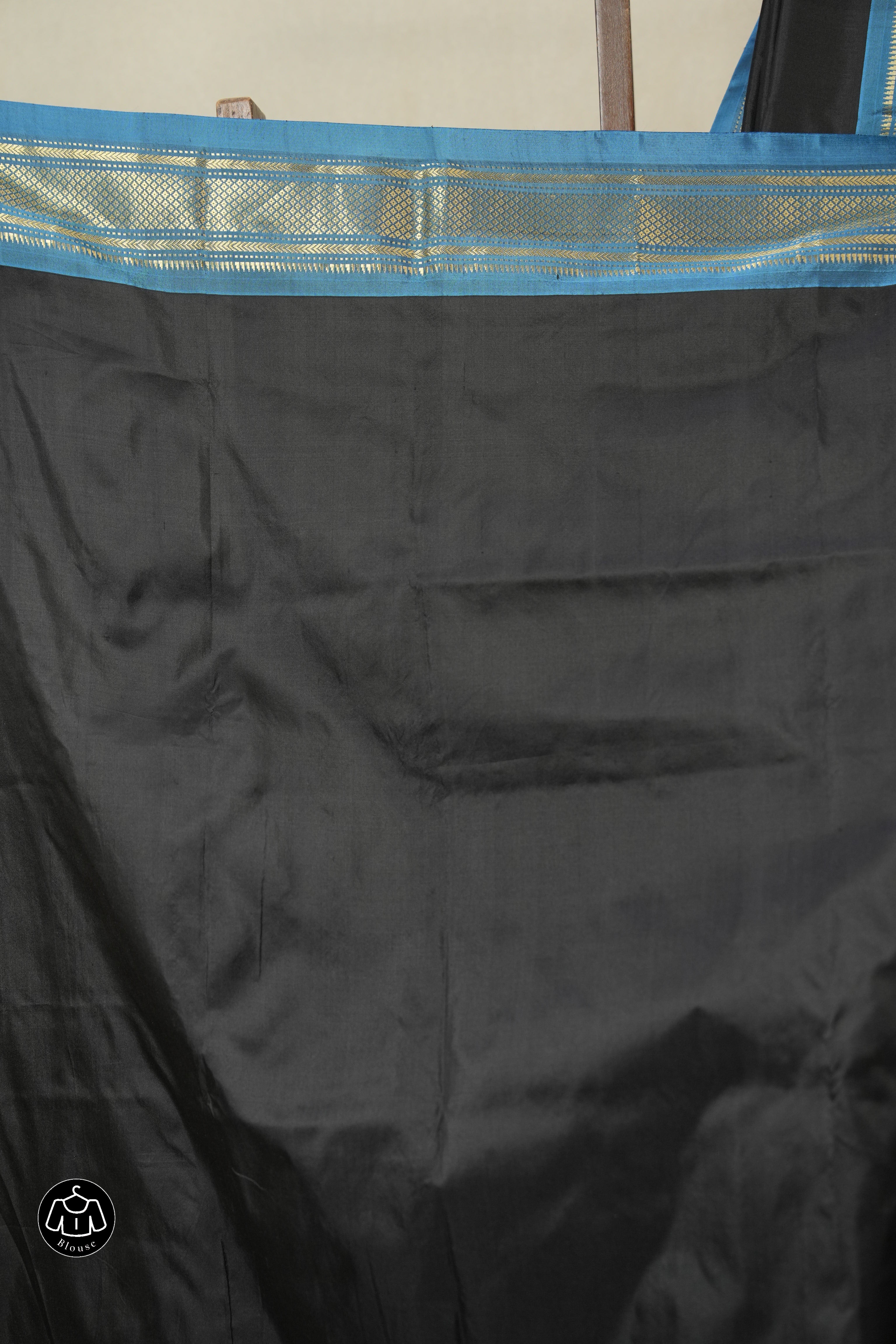 Black Silk Paithani Saree - SRBSPS789