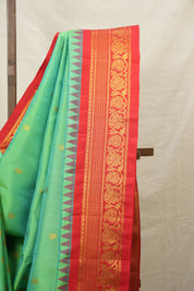 Green Gadwal Silk Saree - SRGGSS527