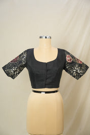 Black Cotton Blouse - SRBCB19