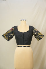 Black Cotton Blouse - SRBCB21