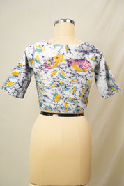 Cream Cotton Blouse - SRCCB20