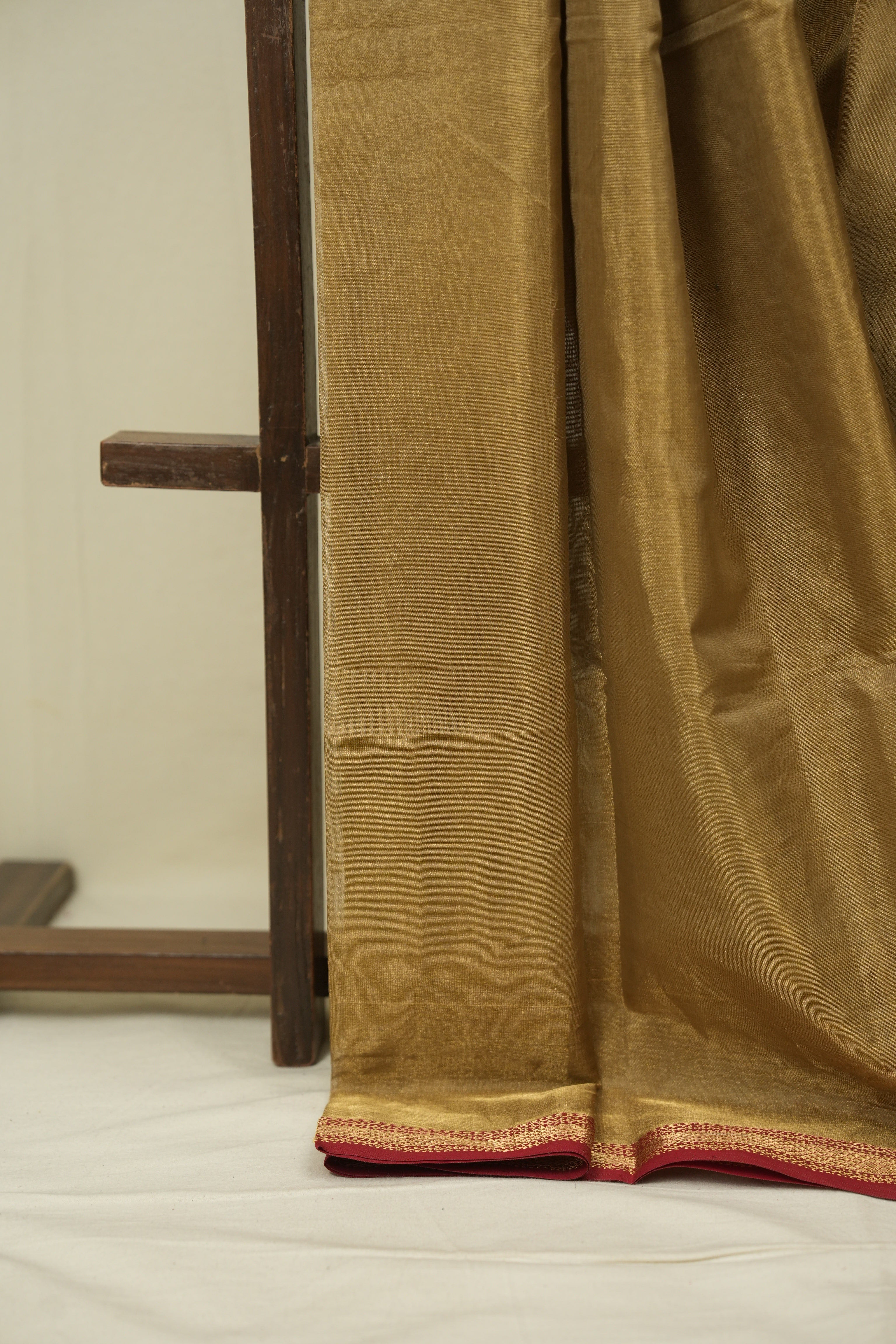 Golden Maheshwari Tissue Saree - SRGMTS764
