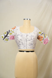 Off White Cotton Blouse - SROWCB17
