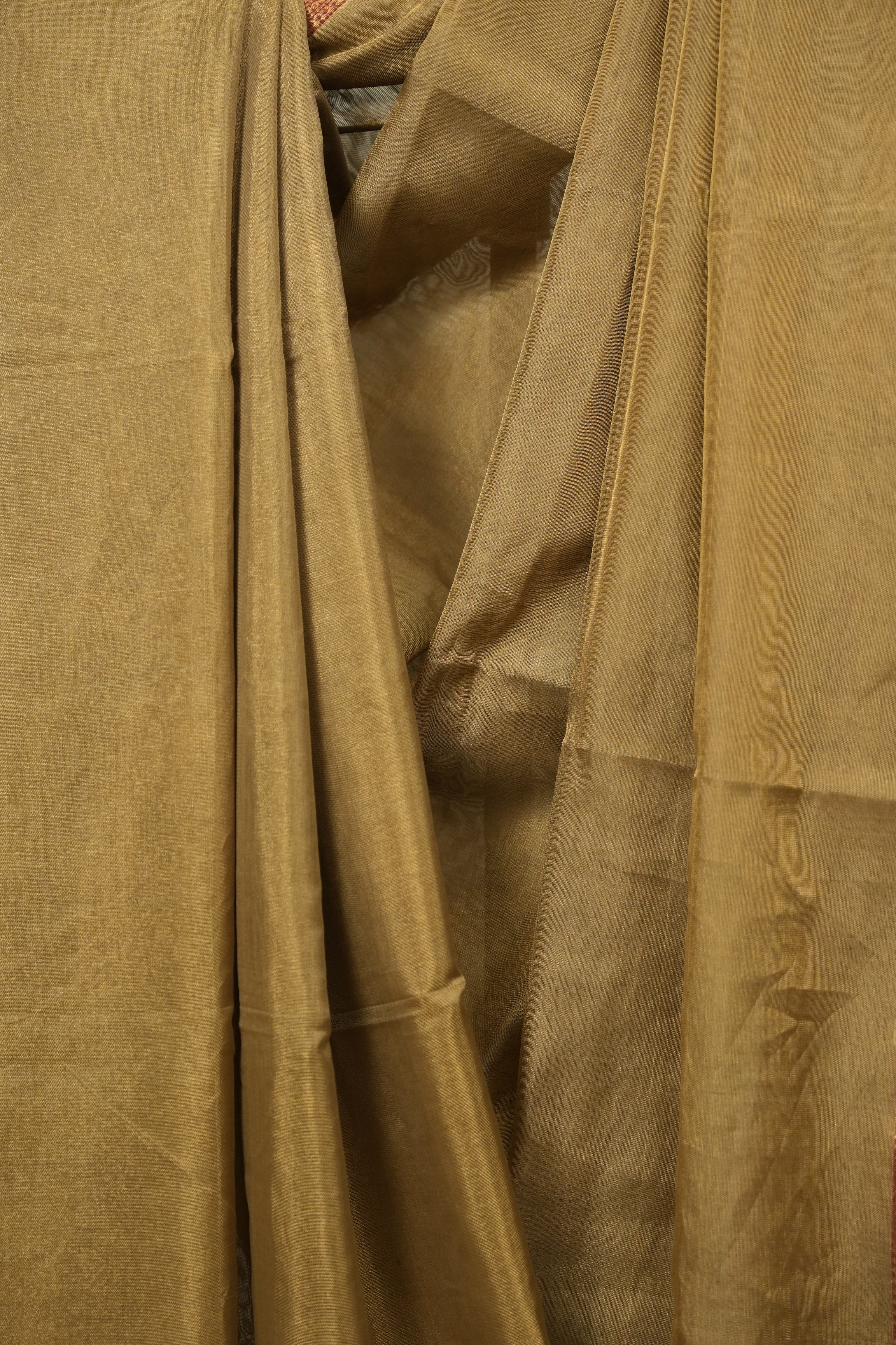 Golden Maheshwari Tissue Saree - SRGMTS764