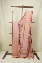 Mauve Maheshwari Tissue Saree - SRMMTS759
