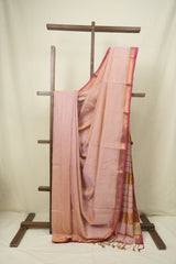 Mauve Maheshwari Tissue Saree - SRMMTS759