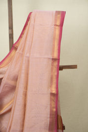Mauve Maheshwari Tissue Saree - SRMMTS759