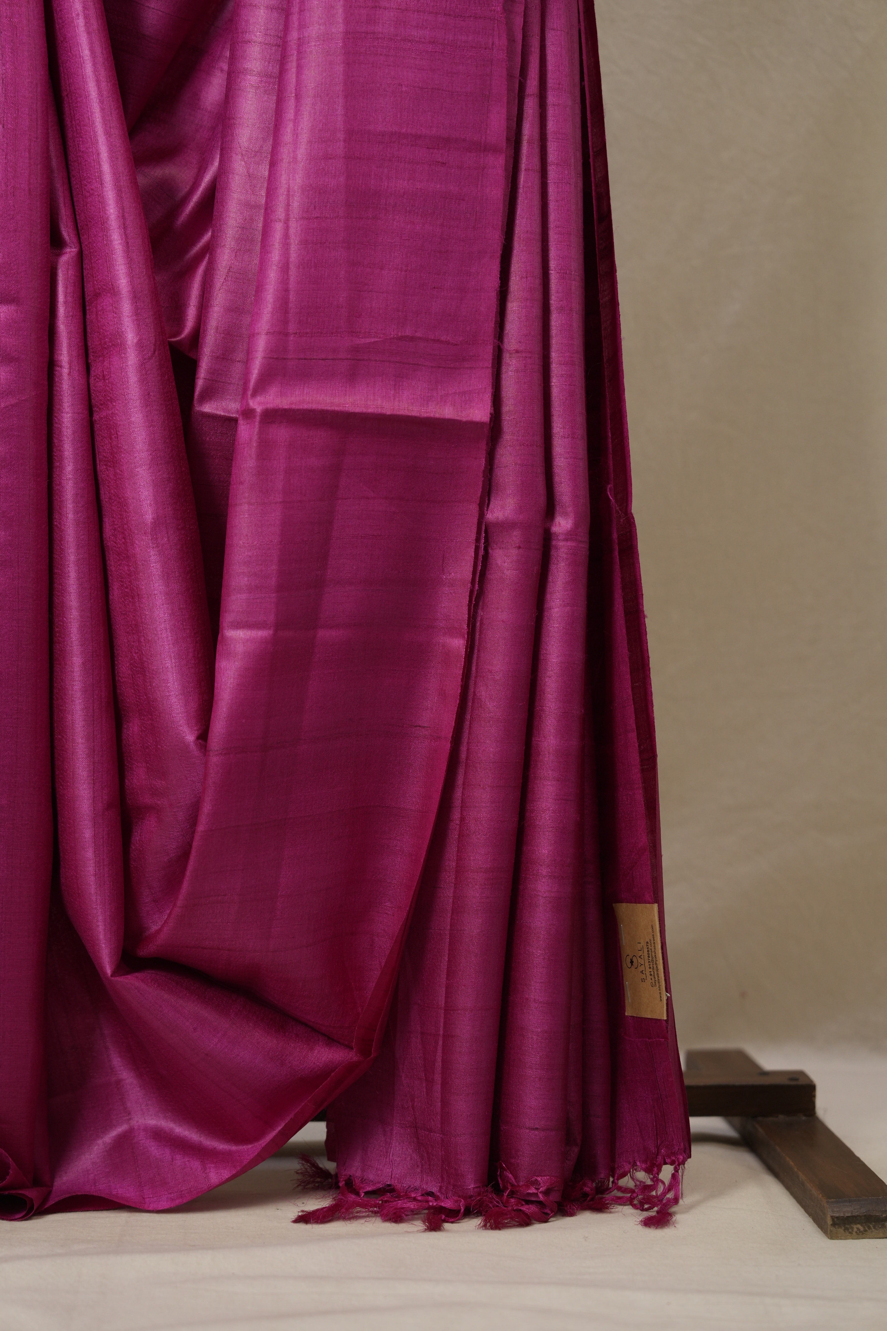 Pink Tussar Silk Saree (DEFECT) - SRPTSS97-PI