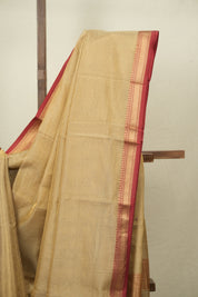Beige Maheshwari Tissue Saree - SRBMTS765