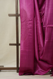Pink Tussar Silk Saree (DEFECT) - SRPTSS97-PI