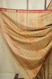 Beige Maheshwari Tissue Saree - SRBMTS765