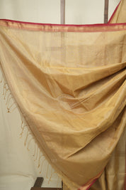 Beige Maheshwari Tissue Saree - SRBMTS765