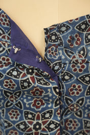 Blue HBP Ajrakh Cotton Blouse - SRBACB34