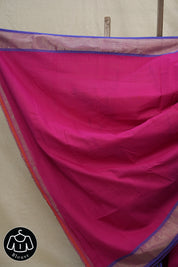 Rani Pink Cotton Paithani Saree - SRRPCPS599