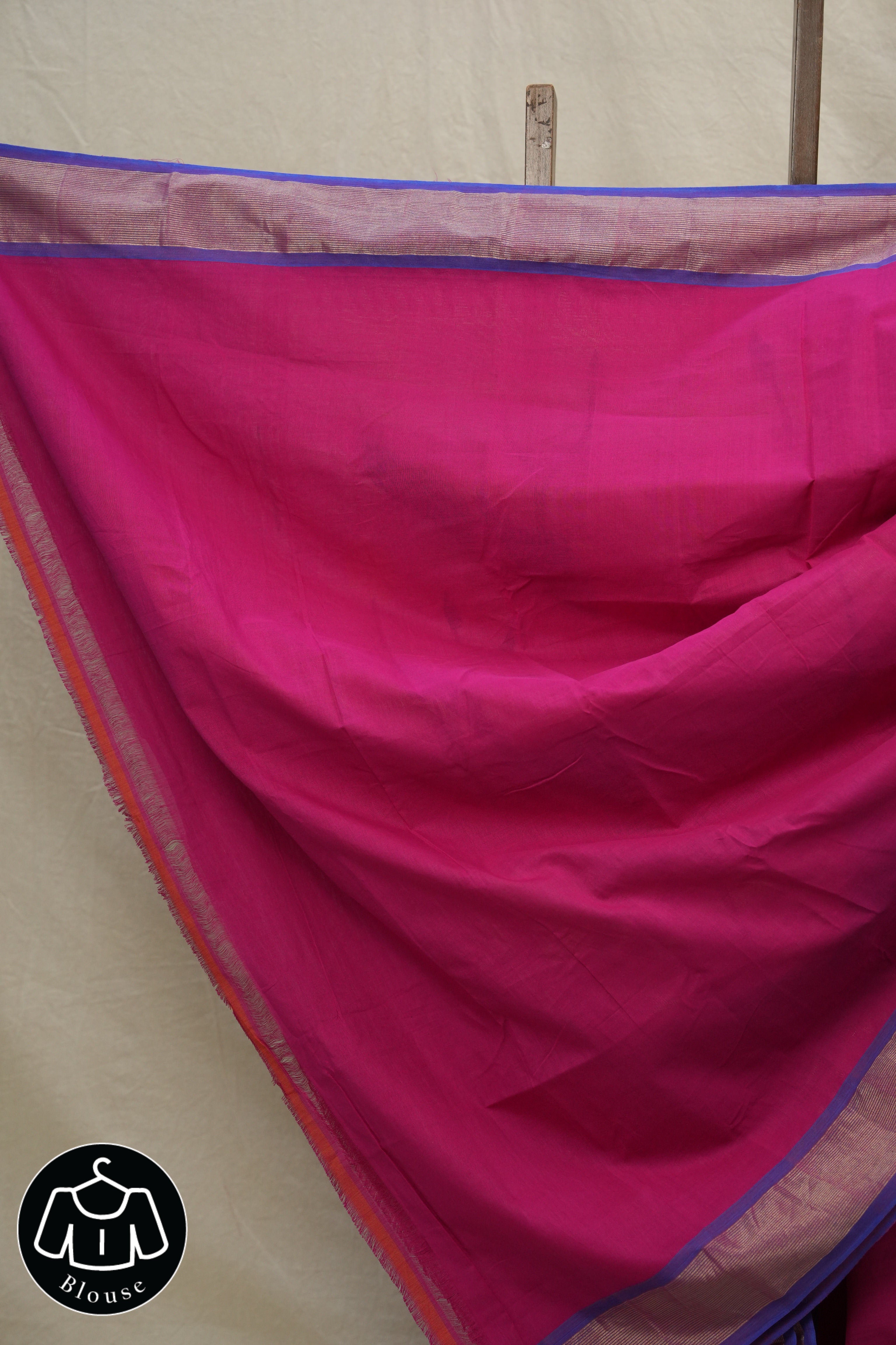 Rani Pink Cotton Paithani Saree - SRRPCPS599