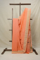 Orange Cotton Paithani Saree - SROCPS598