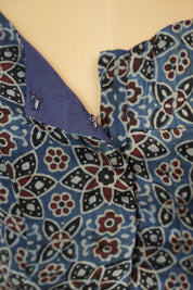 Blue HBP Ajrakh Cotton Blouse - SRBACB32