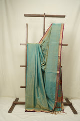 Aqua Maheshwari Tissue Saree - SRAMTS758