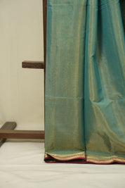 Aqua Maheshwari Tissue Saree - SRAMTS758