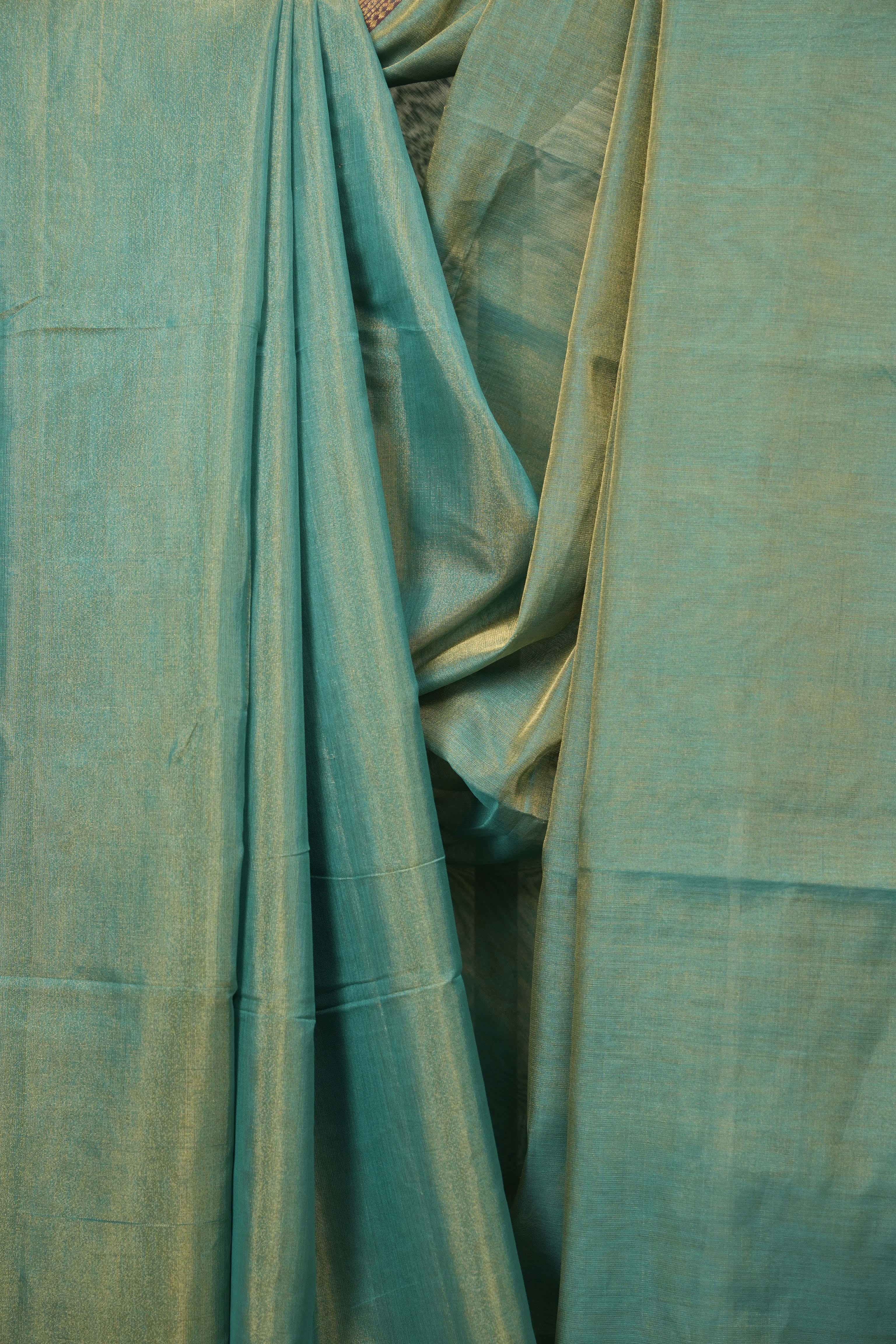 Aqua Maheshwari Tissue Saree - SRAMTS758