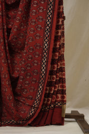 Maroon Modal Silk Saree - SRMMSS632