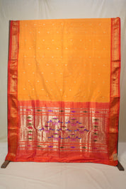 Orange Silk Paithani Saree - SROSPS784