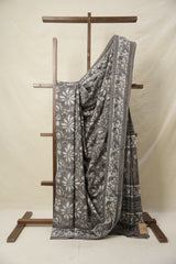 Kashish Grey HBP Cotton Saree - SRKGCS3169
