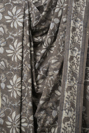 Kashish Grey HBP Cotton Saree - SRKGCS3169