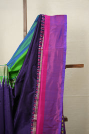 Royal Blue Pochampalli Silk Ikat Saree - SRRBPSIS220
